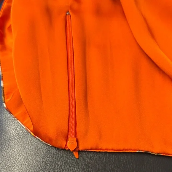 All Saints Alexia Dorada Sleeveless Floral Top, Size 8, Color Orange/Cream/green - Picture 9 of 10